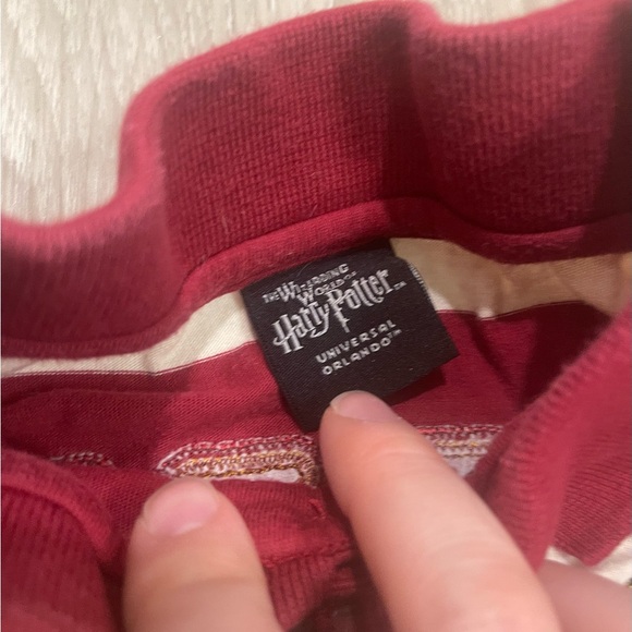 Vintage 2007 Kids Harry Potter Preppy Striped Polo Shirt Red White - Picture 3 of 6